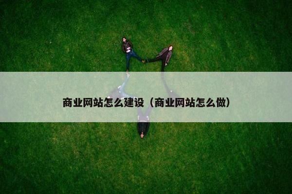 商业网站怎么建设（商业网站怎么做）
