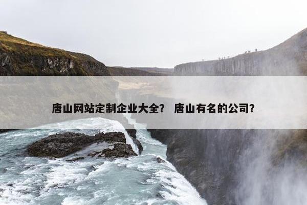 唐山网站定制企业大全？ 唐山有名的公司？
