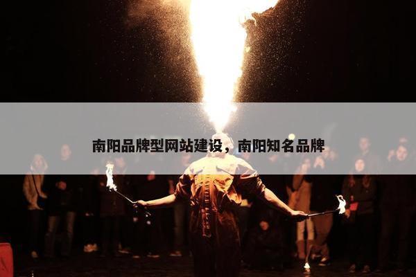 南阳品牌型网站建设，南阳知名品牌