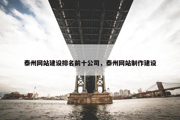 泰州网站建设排名前十公司，泰州网站制作建设