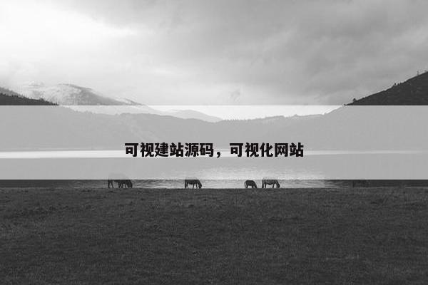 可视建站源码，可视化网站
