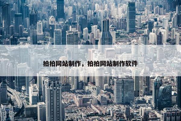 拍拍网站制作，拍拍网站制作软件