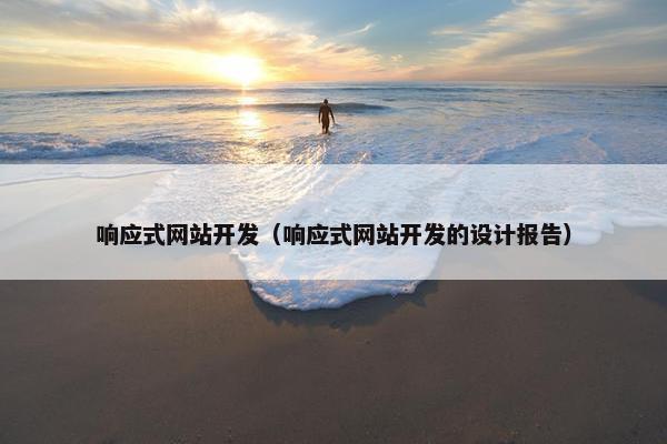 响应式网站开发（响应式网站开发的设计报告）