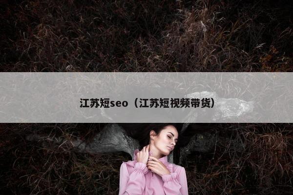 江苏短seo（江苏短视频带货）