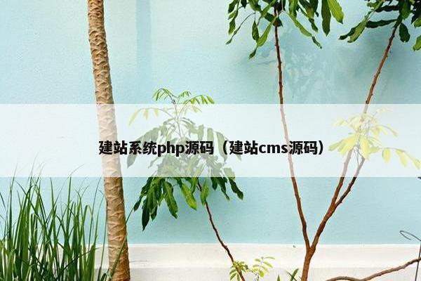 建站系统php源码（建站cms源码）