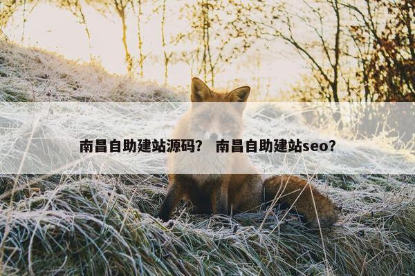 南昌自助建站源码？ 南昌自助建站seo？