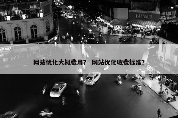 网站优化大概费用？ 网站优化收费标准？