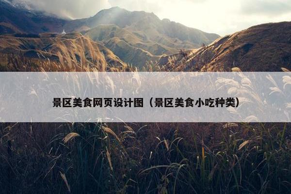 景区美食网页设计图（景区美食小吃种类）
