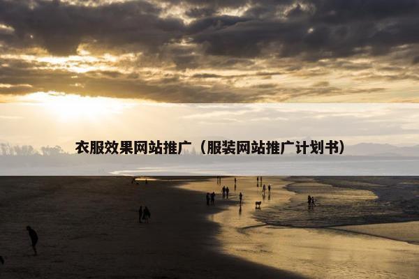 衣服效果网站推广（服装网站推广计划书）