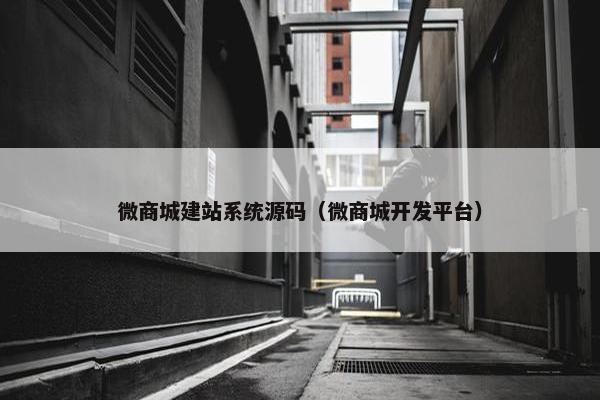 微商城建站系统源码（微商城开发平台）