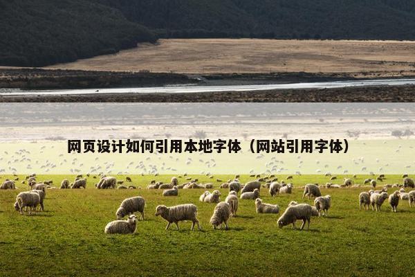 网页设计如何引用本地字体（网站引用字体）