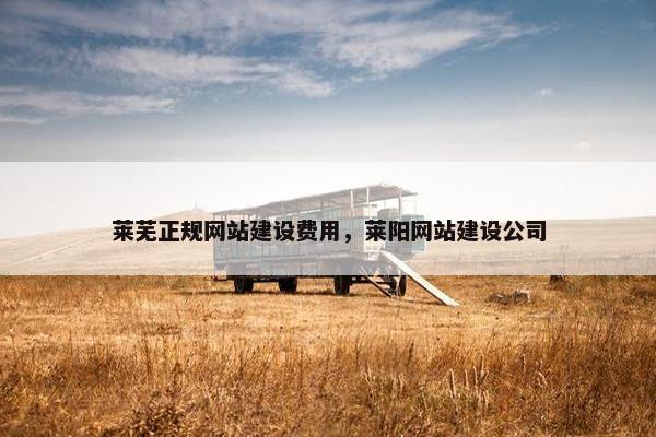 莱芜正规网站建设费用，莱阳网站建设公司