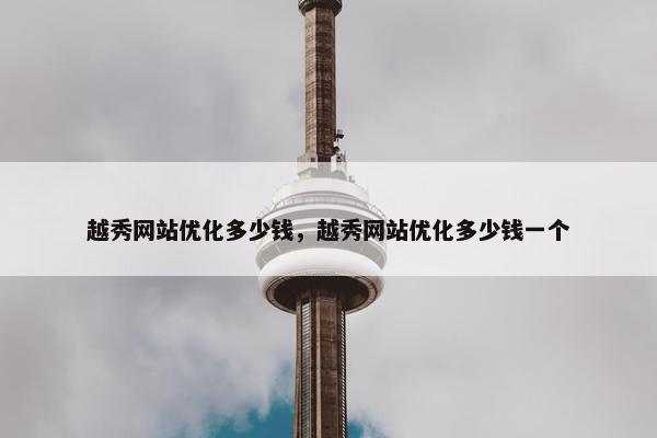 越秀网站优化多少钱，越秀网站优化多少钱一个