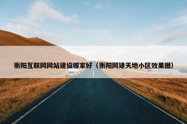 衡阳互联网网站建设哪家好（衡阳网建天地小区效果图）