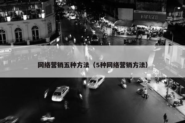 网络营销五种方法（5种网络营销方法）