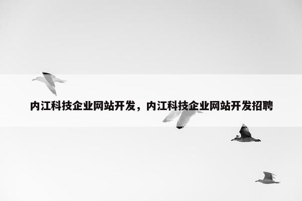 内江科技企业网站开发，内江科技企业网站开发招聘