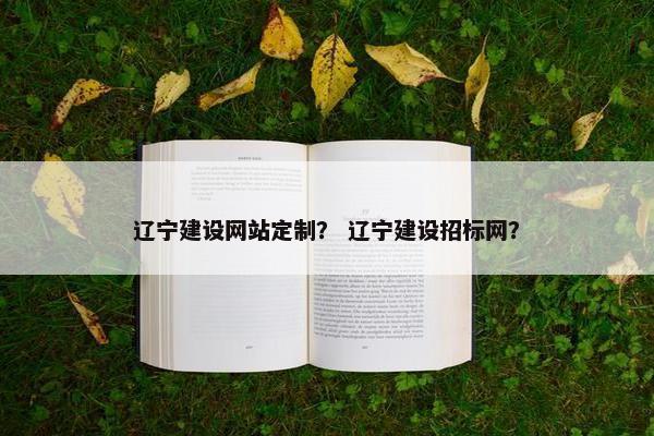 辽宁建设网站定制？ 辽宁建设招标网？