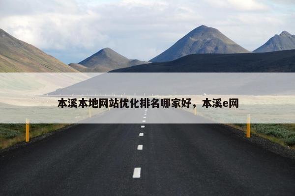 本溪本地网站优化排名哪家好，本溪e网