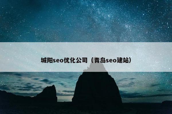 城阳seo优化公司（青岛seo建站）