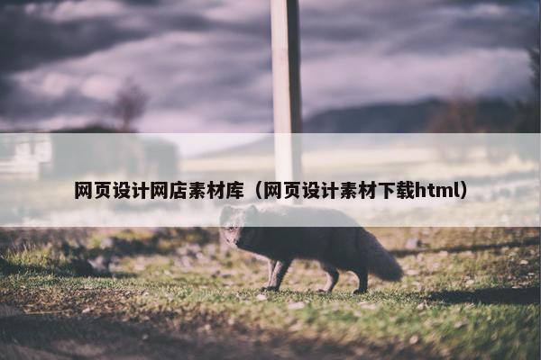网页设计网店素材库（网页设计素材下载html）