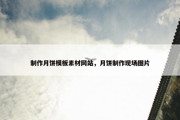 制作月饼模板素材网站，月饼制作现场图片
