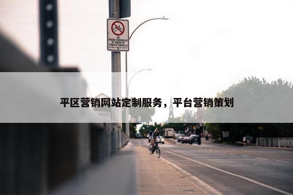 平区营销网站定制服务，平台营销策划