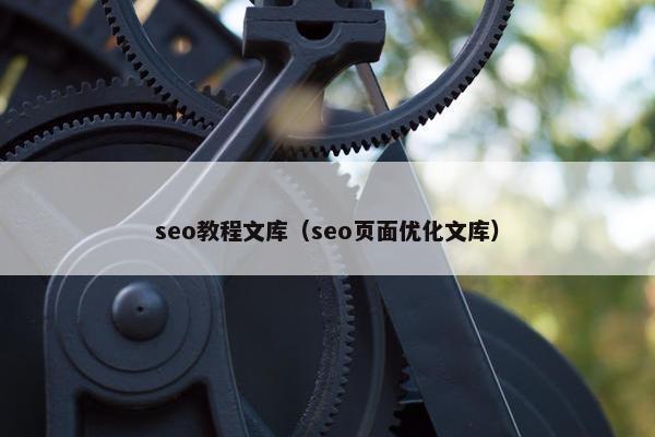 seo教程文库（seo页面优化文库）