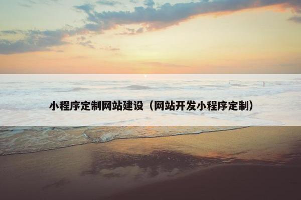 小程序定制网站建设（网站开发小程序定制）