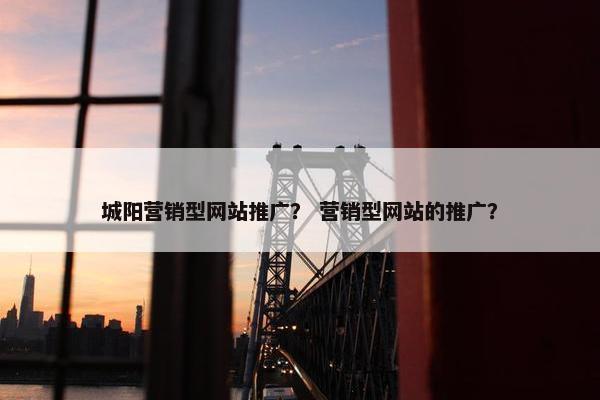 城阳营销型网站推广？ 营销型网站的推广？