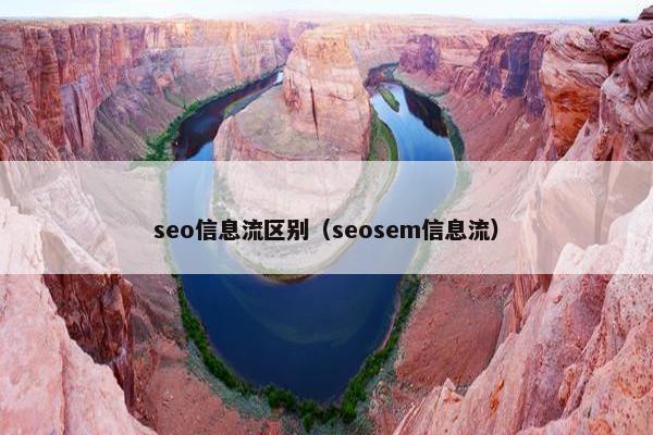 seo信息流区别（seosem信息流）
