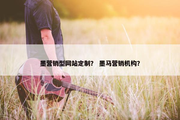 墨营销型网站定制？ 墨马营销机构？