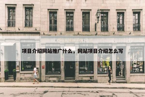 项目介绍网站推广什么，网站项目介绍怎么写