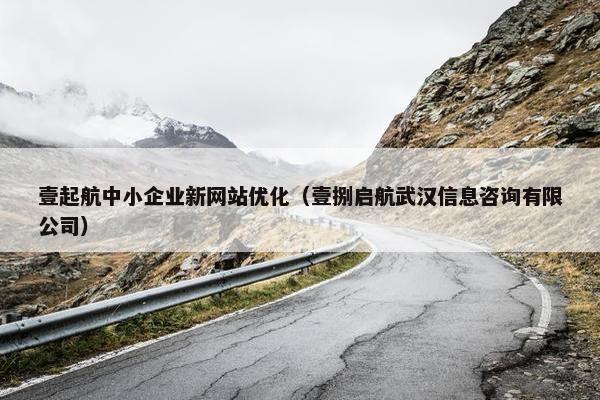 壹起航中小企业新网站优化（壹捌启航武汉信息咨询有限公司）