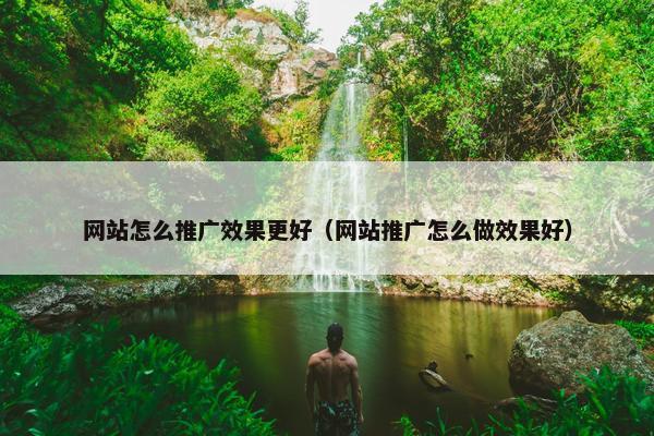 网站怎么推广效果更好（网站推广怎么做效果好）