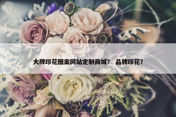 大牌印花图案网站定制商城？ 品牌印花？