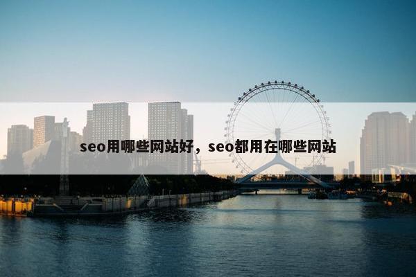 seo用哪些网站好，seo都用在哪些网站
