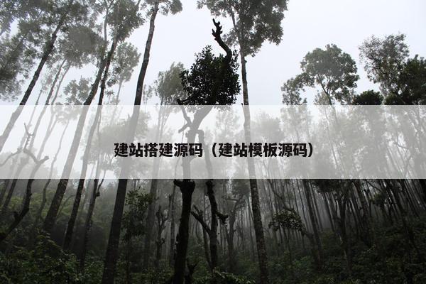 建站搭建源码（建站模板源码）