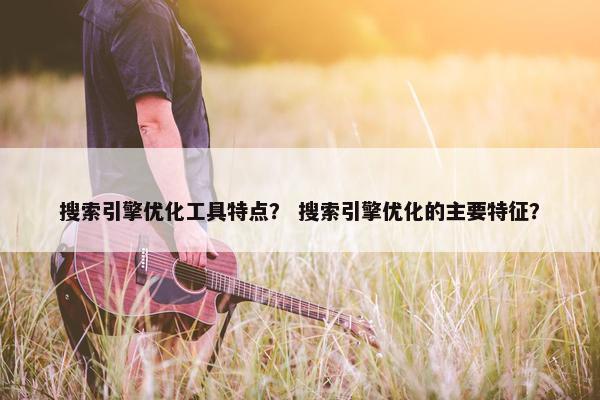 搜索引擎优化工具特点？ 搜索引擎优化的主要特征？