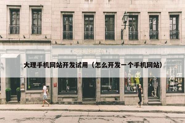 大理手机网站开发试用（怎么开发一个手机网站）