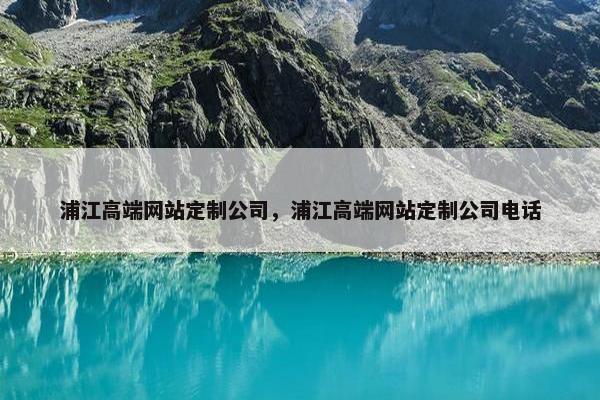 浦江高端网站定制公司，浦江高端网站定制公司电话