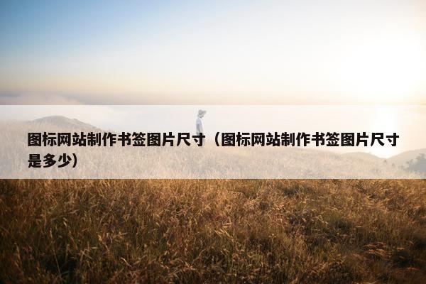 图标网站制作书签图片尺寸（图标网站制作书签图片尺寸是多少）