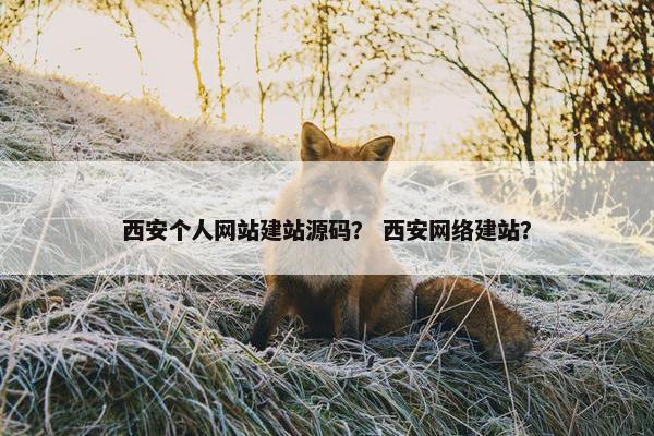 西安个人网站建站源码？ 西安网络建站？