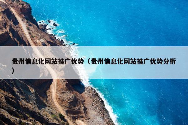 贵州信息化网站推广优势（贵州信息化网站推广优势分析）