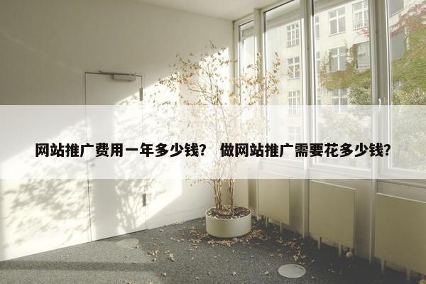 网站推广费用一年多少钱？ 做网站推广需要花多少钱？