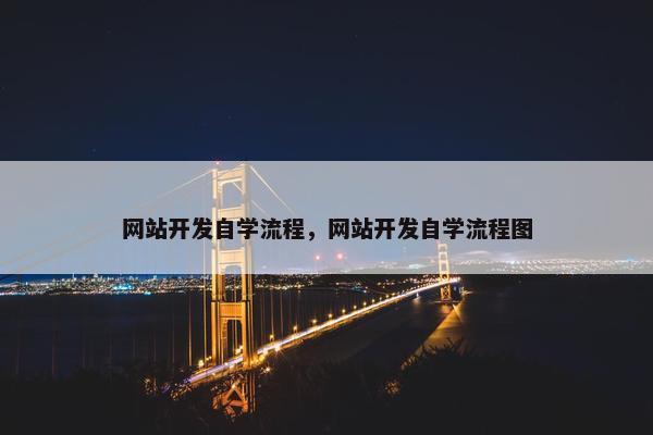 网站开发自学流程，网站开发自学流程图