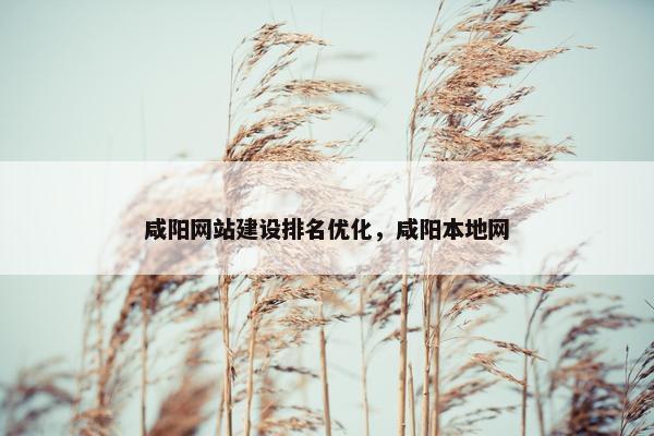 咸阳网站建设排名优化，咸阳本地网