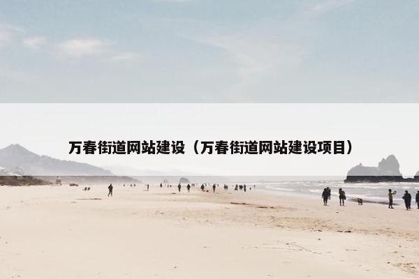 万春街道网站建设（万春街道网站建设项目）