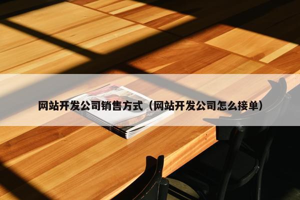 网站开发公司销售方式（网站开发公司怎么接单）