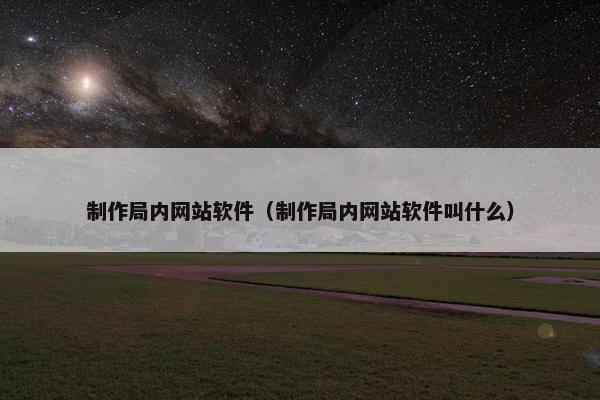 制作局内网站软件（制作局内网站软件叫什么）