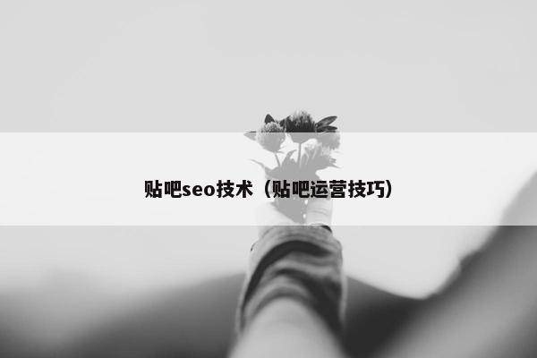 贴吧seo技术（贴吧运营技巧）